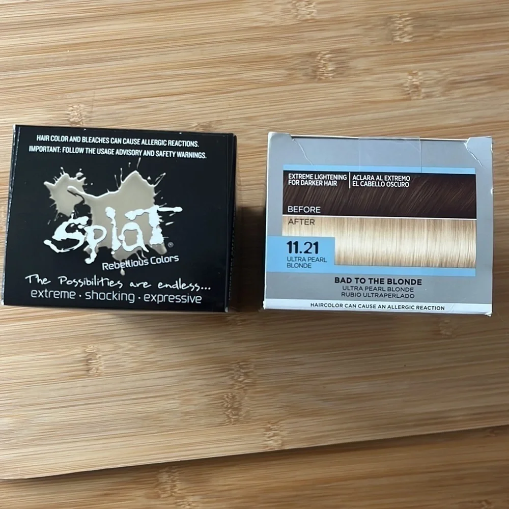 Brand New Set of 2 Blonde Hair Dye Hi-Lift Ultra Lightening Bleach Féria Splat